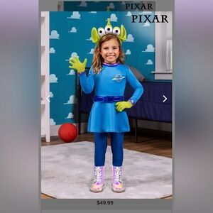 Girl's Disney and Pixar Toy Story Alien Toddler Costume Dress 2T